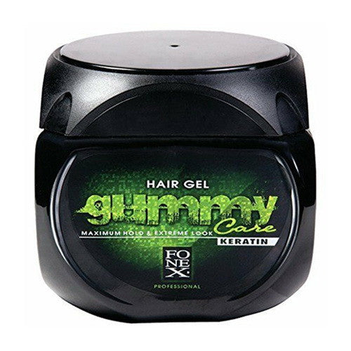 Fonex Gummy Hair Gel Maximum Hold Extreme Look Keratin, 23.5 Oz